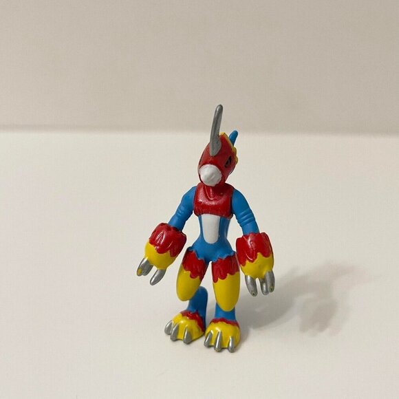 2000 Bandai Digimon Mini Figure Fladramon Flamedramon 2 Inch Digital Monsters - Picture 2 of 11